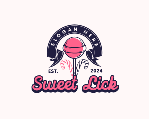 Lollipop Sweet Candy logo design