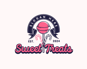 Lollipop Sweet Candy logo design