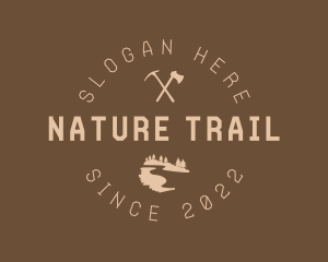 Trail - Mountain Trail Axes logo design