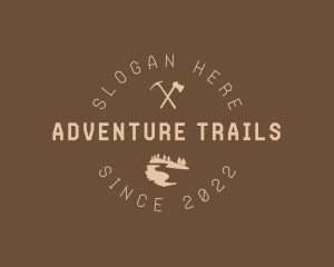Mountain Trail Axes logo design