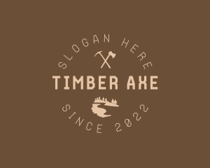 Mountain Trail Axes logo design