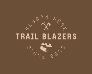 Mountain Trail Axes logo design