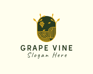 Grape - Natural Grape Winery logo design