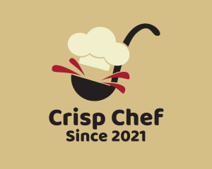 Chef Kitchen Ladle  logo design