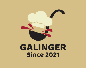 Canteen - Chef Kitchen Ladle logo design