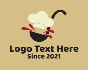 Fine Dining - Chef Kitchen Ladle logo design