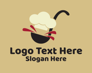 Chef Kitchen Ladle  Logo