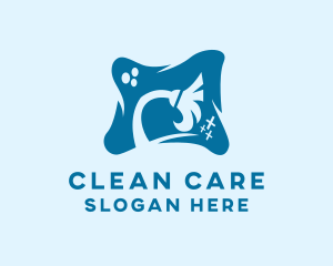 Cleaning Broom Housekeeping  logo design