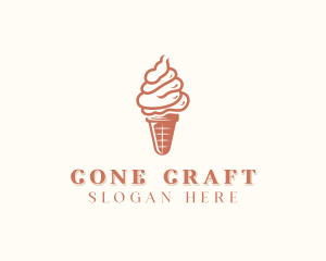 Cone - Ice Cream Cone Dessert logo design