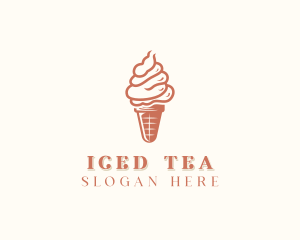 Ice Cream Cone Dessert logo design