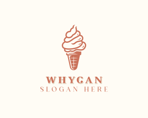 Sherbet - Ice Cream Cone Dessert logo design