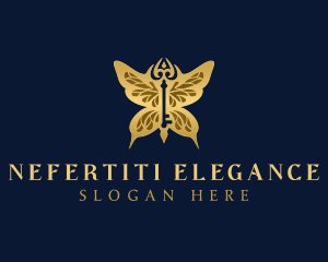 Elegant Butterfly Key logo design