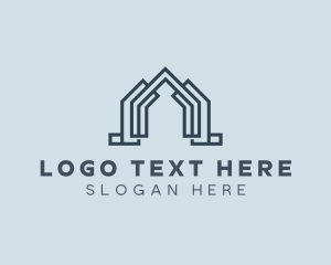 Leasing - Roof Contractor Roofing logo design