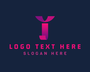 Startup - Cyber Business Letter J logo design