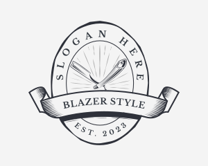 Barbershop Styling Badge logo design