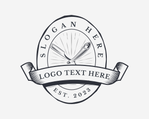 Barbershop - Barbershop Styling Badge logo design