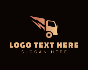 Truck - Lightning Fast Truck logo design