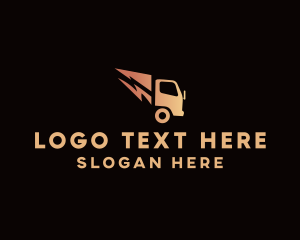 Freight - Lightning Fast Truck logo design