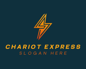 Lightning Bolt Express logo design