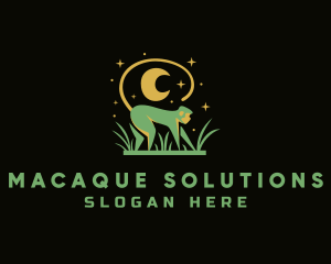 Macaque - Monkey Organic Business logo design