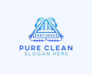 Building Industrial Power Cleaning logo design