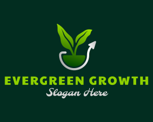 Nature Plant Growth logo design