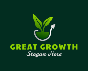 Nature Plant Growth logo design