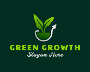 Nature Plant Growth logo design