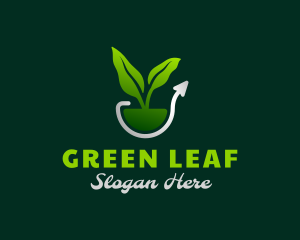 Nature Plant Growth logo design