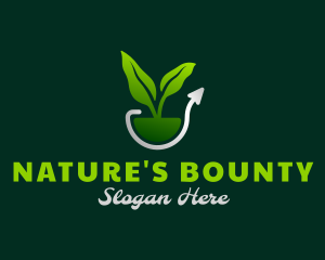 Nature Plant Growth logo design