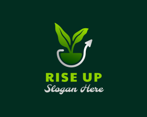 Nature Plant Growth logo design