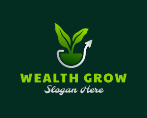 Nature Plant Growth logo design