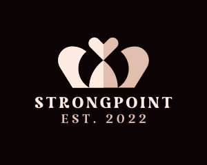 Pageant - Premium Crown Heart logo design