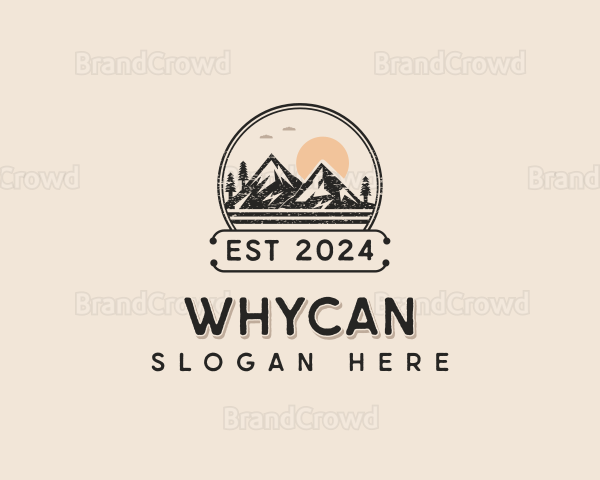 Outdoor Hiking Mountain Logo