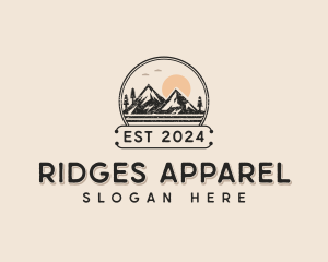 Outdoor Hiking Mountain logo design