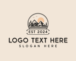Trek - Outdoor Hiking Mountain logo design