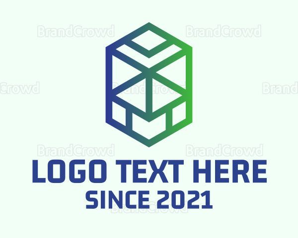 Hexagon Contractor Business Logo