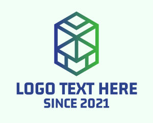 Data - Hexagon Contractor Business logo design