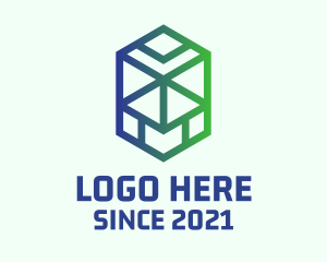 Electronics - Hexagon Contractor Business logo design