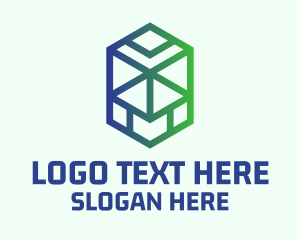 Hexagon Contractor Business  Logo