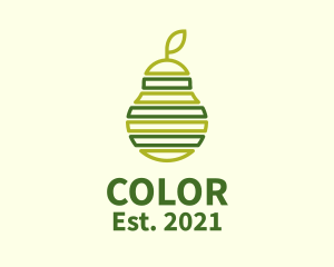 Avocado - Green Outline Avocado logo design