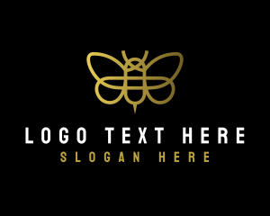 Organic - Natural Honey Bee logo design