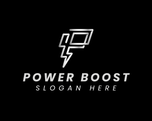 Lightning Power Bolt logo design