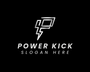 Lightning Power Bolt logo design