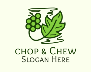 Vineyard Grape Leaf  Logo