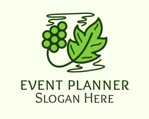 Vineyard Grape Leaf  Logo