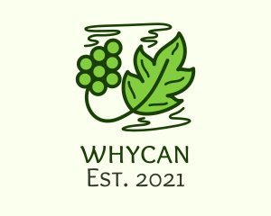Produce - Vineyard Grape Leaf logo design