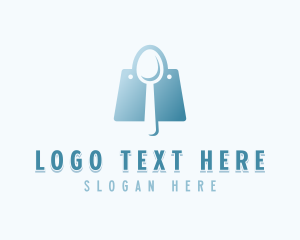 Bag - Spoon Online Shopping logo design