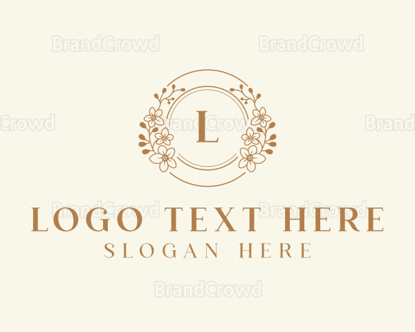 Stylish Flower Wedding Logo