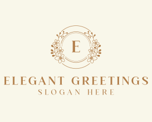 Stylish Flower Wedding logo design